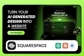 turn your ai generated design into a live squarespace website