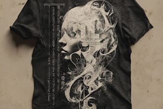 create a minimalist t shirt design and typography t shirt design