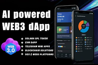 build ai powered web3 dapp, telegram mini apps, dex, and blockchain solutions