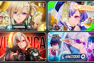 design high CTR gacha game thumbnails
