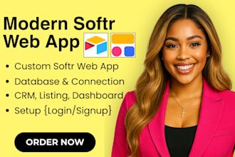 build a custom softr web app, client portal, or saas mvp