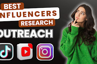 do manage top micro instagram influencers research and complete outreach