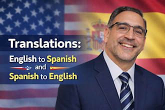 professionally translate english to spanish and spanish to english