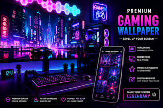 create custom 4k ai wallpaper for phone, desktop, amoled