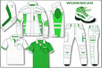design accurate sewing patterns for uniforms, workwear and industrial clothing