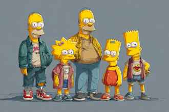 draw you as a yellow cartoon simpsons style
