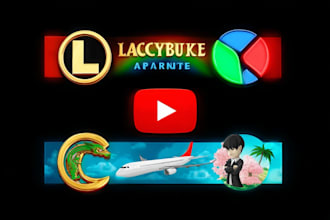 create youtube channel logo and banner art