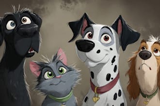 create amazing disney pet portrait
