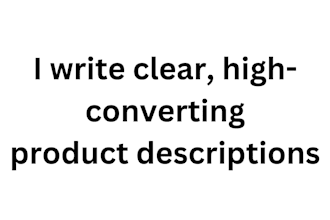 write a persuasive product descriptions and sales copy