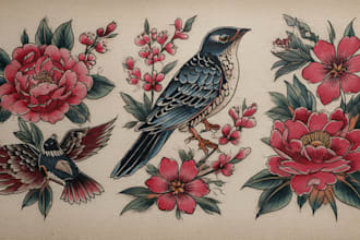 make neo traditional and old school tattoo designs