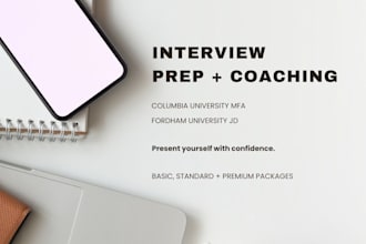 coach you for interviews and presentations using proven performance techniques