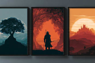 create a professional unique minimal movie poster