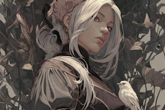 design 2d character and illustration