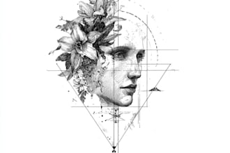 high end linework tattoo design for you