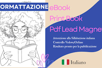 convert and format your novel into a ebook and paperback