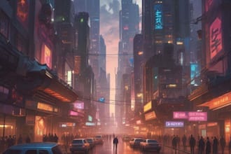 create stunning sci fi city illustrations for and concept