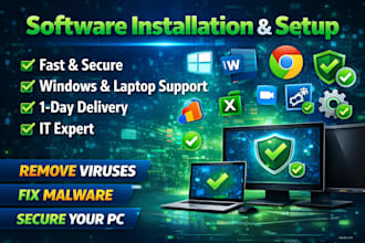 install and configure software on your PC or mac