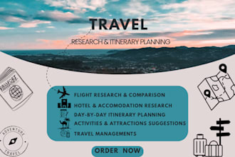 plan a detailed travel itinerary for your trip