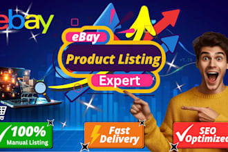do ebay product listing and upload ebay listing manually
