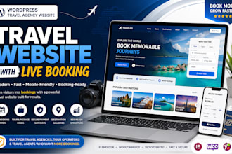 build a travel agency wordpress website with booking system