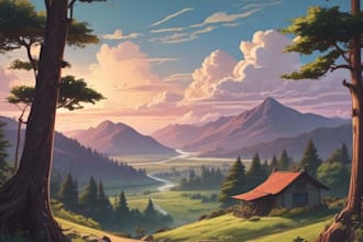 make illustrations of backgrounds and landscapes for games