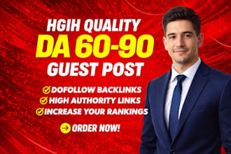 create high da guest post backlinks with SEO quality guest posting service
