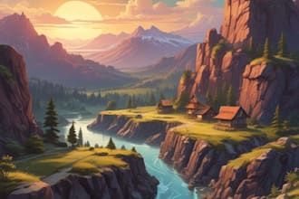 make  background for visual novel,  or game illustrations