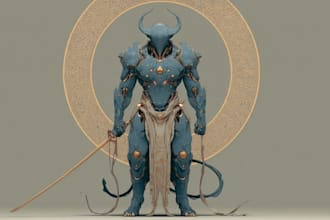 make any character design sci fi, mythology, for you
