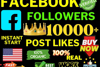 upgrade 10,000 facebook followers