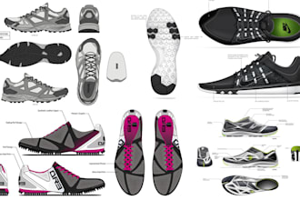 do shoe design custom sneaker footwear design shoe tech pack for manufacturing