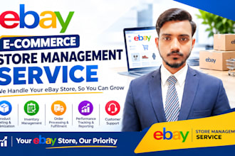 be professional ebay VA for store 2 step dropshipping and ebay listing