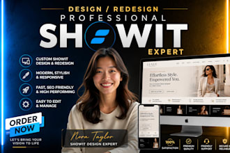 update, redesign showit website, nice landing page, showit template showit seo