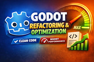 refactor and optimize your godot 4 2d project code