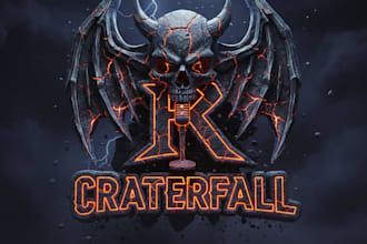 make a professional deathmetal or rock band logo
