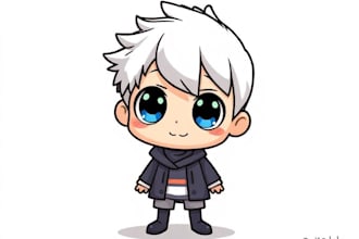 draw cute cartoon human character