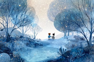 children story book illustration children story book cover