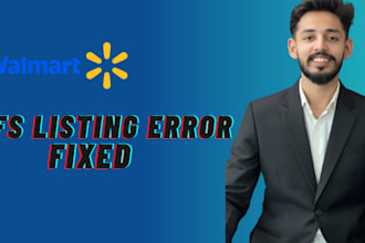 fix walmart wfs listing errors and seller center issues