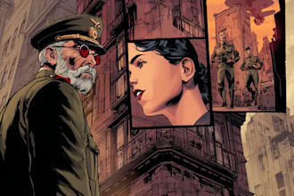comic book illustration with comic book illustrator