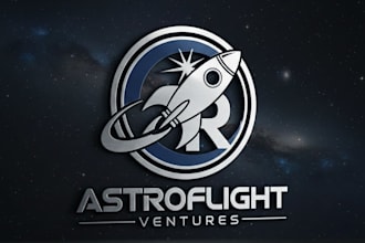 design a modern and dynamic rocket logo for your brand