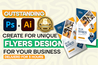 design a clean corporate flyer for your brand
