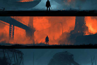 design fantasy, sci fi, horror, and dystopian book cover art