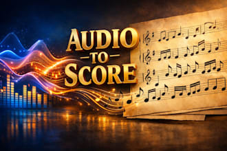 create professional sheet music from your orchestral recording