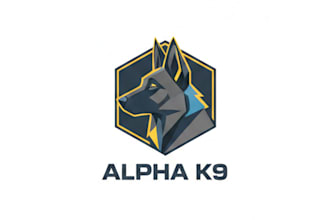 design a professional dog mascot logo for your brand or team