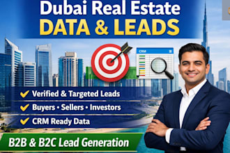 provide dubai real estate data and targeted lead generation