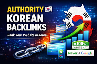 build high authority korean SEO backlinks to rank your website