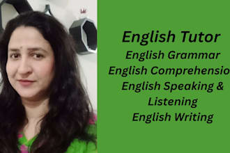 be your online english teacher or english tutor