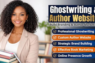 do author website ghostwriting branding build book author marketing online
