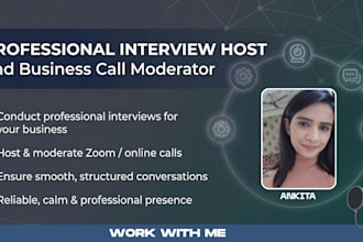 be your brand representative for client calls and interviews