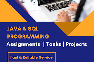 java programming tasks and sql database projects