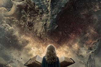 create fantasy  book cover artworks